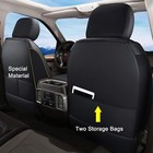 Huidasource Front Car Seat Covers  Waterproof Faux Leather F150 Truck Seat