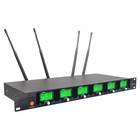 Wireless Microphone System 6 Channel Uhf 3 Handheld 3 Headsets 3 Lavalier Mic