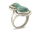 Vintage Navajo Ring 925 Sterling Authentic Turquoise Handmade Size 6 0