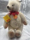 Vintage 1982 Steiff 13    White Cream Mohair Teddy Bear Button In Ear 0203 36