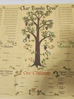 Vintage 1975 Family Tree Chart Genealogy Stevenson Industries