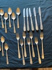 Holmes   Edwards Silverplate Flatware Knife Spoon Fork Etc Set 33 Pieces