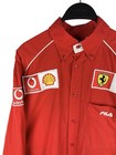 Vintage Fila Scuderia Ferrari Shell F1 Team Racing Shirt Long Sleeve Mens Size L