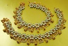 Kundan Bridal Anklets  Gold Plated Polki Pajeb Pair