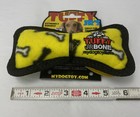 New Tuffy Jr Bone Yellow Tough Dog Chew Floats Washable