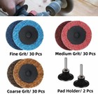 92pcs 2 Inch Roll Lock Surface Conditioning Quick Change Sanding Discs W  Holder