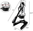 Cast Iron Citrus Juicer   Extra-large Commercial Grade Manual Hand Press Juicer