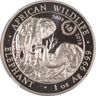 2018 Somalia 100 Shillings 1 Oz  999 Silver Elephant  15th Anniversary Ngc Ms-69