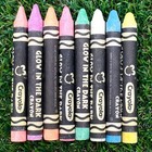  vintage  1994 Crayola Glow In The Dark Crayons  8 Count  Used 