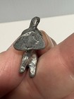 Vintage  Miniature Pewter Figurine Bunny rabbit easter