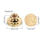 Alphabet V Wax Seal Stamp Initial Letter Sealing Wax Stamp Retro Brass Head