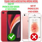 For Iphone Se Case 8 7 Plus Phone Cover Belt Clip Kickstand   Tempered Glass