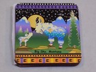 Big Sky Montana Set Of 4 Cardboard Coasters White Mountain Goats Night Time Lot