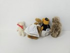 Vintage Miniature Mini Artist Teddy Bears Lot Of 4 Unmarked