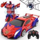 Bluejay Rc Transforming Robot Car 1 18 Scale Remote Control Toy For Kids 3-12