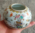 3 9  Collect Chinese Qing Famille Rose Porcelain Bogu Pattern Brush Washer