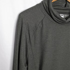 Adidas Cosy Cover Up Cowl Neck Hoodie Raglan Sleeve Athletic Gray Size M