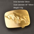 Usa Seller Solid Brass Bull Belt Buckles Tongue Pin Belt Buckle Fits 1 5  Belt