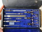 Vintage Antique Dietzgen National Drafting Set In Case Drawing Instruments Usa