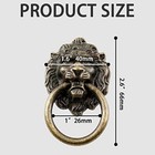 6 Pcs Pull  Antique Bronze Ring Pull Handles For Dresser Lion Head Knobs