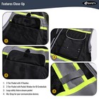 Hi-vis Safety Vest For Men women High Visibility Reflective Mesh  189-black Xl 