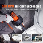 Uimoso 12v Electric Drain Cleaner 25ft Plumbing Tool auto Feed For 3 4 -2 pipes