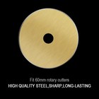 Titanium Coated 60mm Rotary Cutter Blades 10 Pack Fits Olfa  Fiskars  Replace   