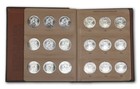Complete 1986-2009 American Eagle Silver Dollar Dansco Album  24 Coins 