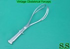 Vintage Medical Obstetrical Forceps Surgical Instruments
