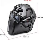 Full Face Protective Mask Tactical Airsoft Helmet W visor Goggles Military Cospl