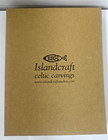 Islandcraft Celtic Wood Carving Irish Harp Wall Plaque Art Handmade Ireland Box