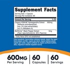 Nutricost Ksm-66 Ashwagandha Root Extract 600mg  60 Vegetarian Caps