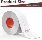 Mokani Caulk Tape Waterproof Self Adhesive  2 Rolls White Caulking Sealant Strip