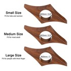 0 8  Thumb Book Page Holder  2 Pack Walnut Bookmark Book Opener Style 3  Black