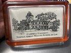 Campbell University Norman Adrian Wiggins School Of Law Art Glass Paperweight