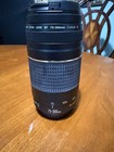 Canon Zoom Lens Ef 75-300mm 1 4-5 6 Iii 58mm Excellent With Both Caps Tested