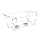 Wire Chafing Aluminum Stand Buffet Dish Warmer Rack 4 Pack Full Size Disposable