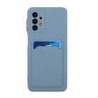 For Samsung Galaxy A13 A52 A72 A14 5g Silicone Card Slot Holder Back Case Cover