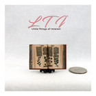 Open Book  Book Of Herbs Illustrated Miniature Dollhouse 1 12 Scale Book Latin