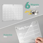 Acrylic Magnetic Dry Erase Board For Fridge   set Of 3 Transparent Planning Boards