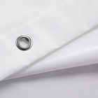 Nylon Hotel Shower Curtain Or Liner  Machine Washable  Water Resistant  White   