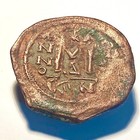 Heraclius 610-641ad Ad  Constantinople Ae Follis 13gr 35mm Vf