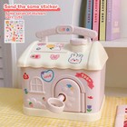 House Shaped Piggy Bank - Ceramic Coin Money Saving Box  Kids Gift