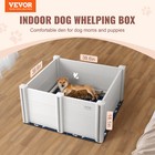 Dog Whelping Box 38 6x38 6x18 1in Pvc With Rails Pee Pad For Dogs Puppies