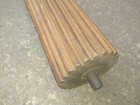 Antique Wooden Grooved Clothes Wringer Roller Part  Hand Crank  circa 1870-80   s 