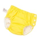 Baby Swim Diaper Reusable Absorbent Washable Nappies  Yellow  for14-16kg 