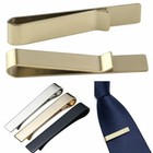1 3x Mens Stainless Steel Tie Clip Necktie Bar Clasp Clamp Pin Gold Black Silver