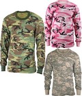 Rothco Kids Camo Long Sleeve T-shirt Camouflage Tactical Boys Army Tee