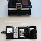 M5 Tri-fold Leather Vintage Journal With Wild Vine Print  Premium Ring Binder