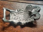 Vintage Don Drumm Cast Aluminum Belt Buckle Mcm Artisan